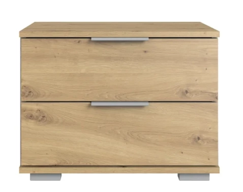 Nočný stolík Easy Plus, 2 zásuvky, dub artisan