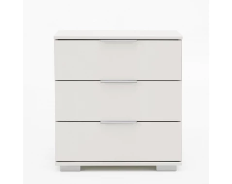Nočný stolík Easy Plus, 3 zásuvky, alpská biela