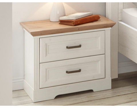Nočný stolík Jasmin, borovica/dub artisan