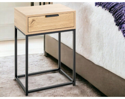 Odkladací/nočný stolík so zásuvkou Malmö, dub