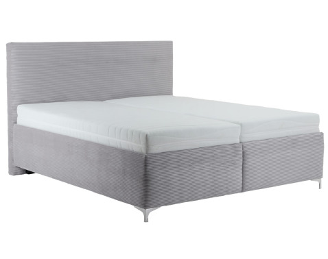 Posteľ Hilton 180x200 cm, svelo šedá látka