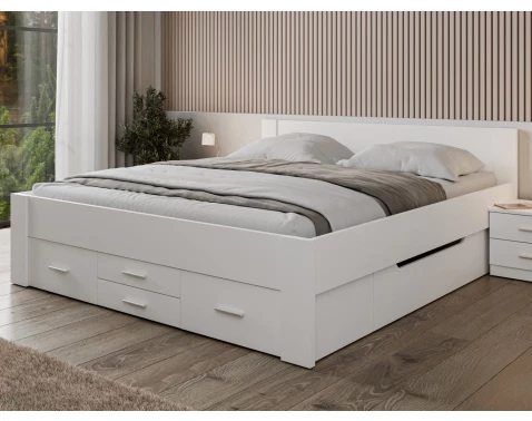 Postel Iwetta 180x200 cm, biela