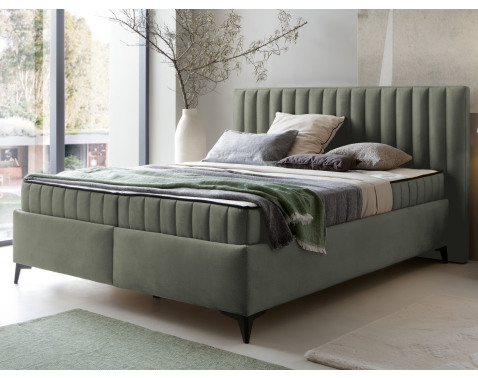Posteľ Joy 180x200 cm, olivovo zelená látka