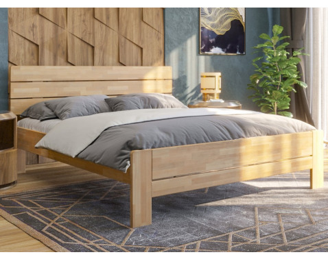 Posteľ Lina 180x200 cm, prírodný buk