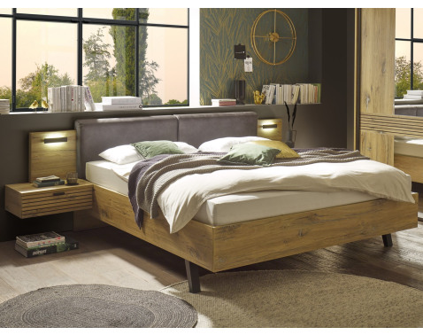 Posteľ s nočnými stolíkmi Trattino 180x200 cm, s osvetlením