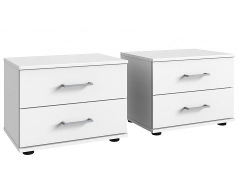 Set nočných stolíkov (2 ks) Cheep, biele