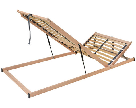 Výklopný lamelový rošt z prednej strany a polohovaním Star H+P 90x200 cm