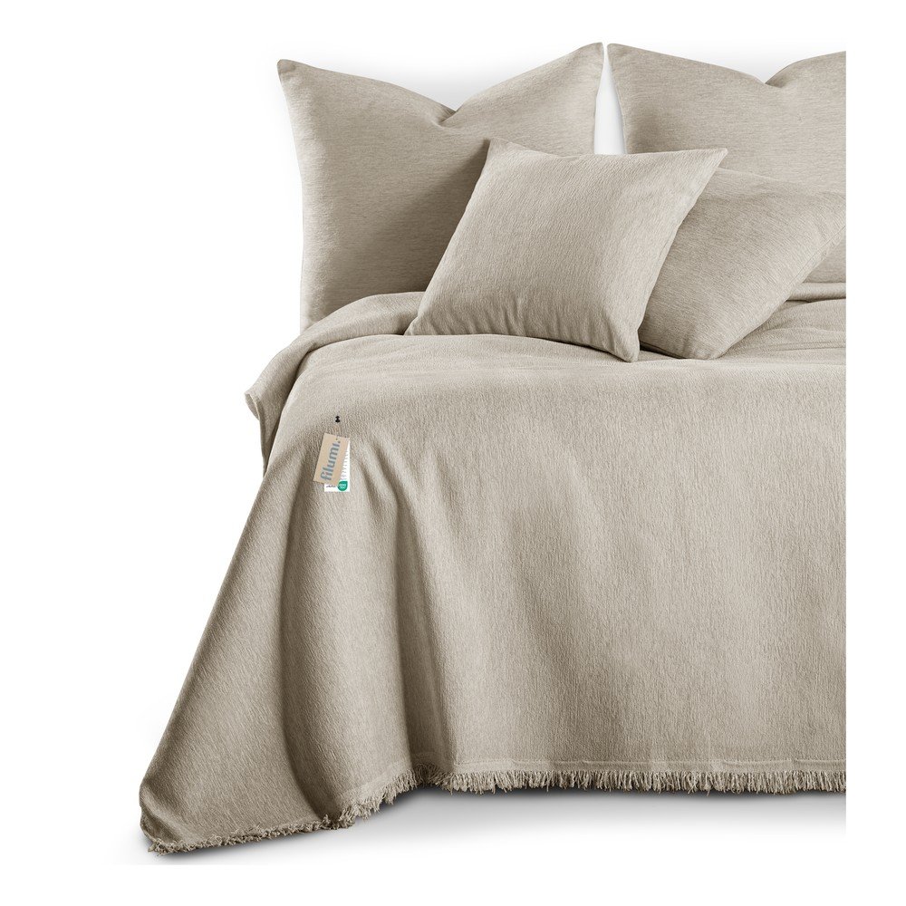 Béžový pléd zo ženilky 220x240 cm Talo – Filumi