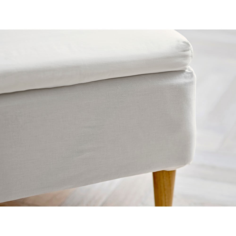 Biela napínacia bavlnená plachta 90x200 cm Calm – Södahl