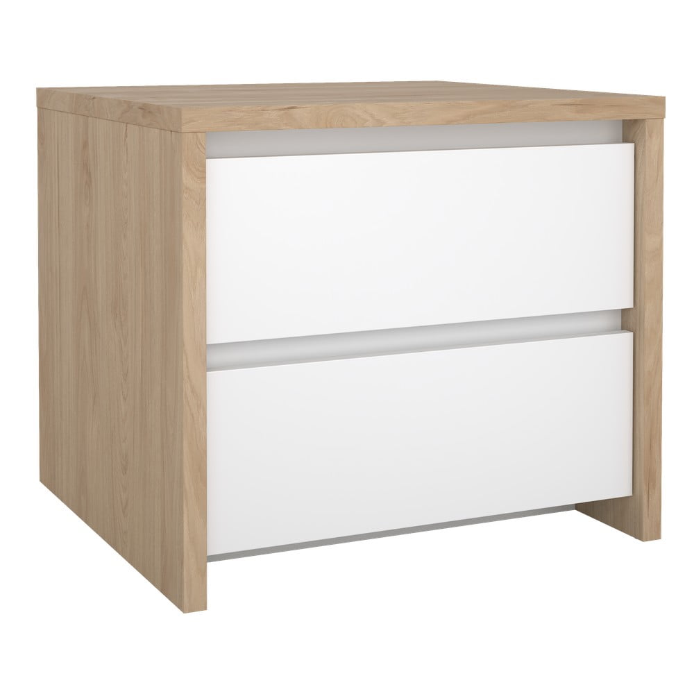 Biely/v prírodnej farbe nočný stolík Next – Tvilum