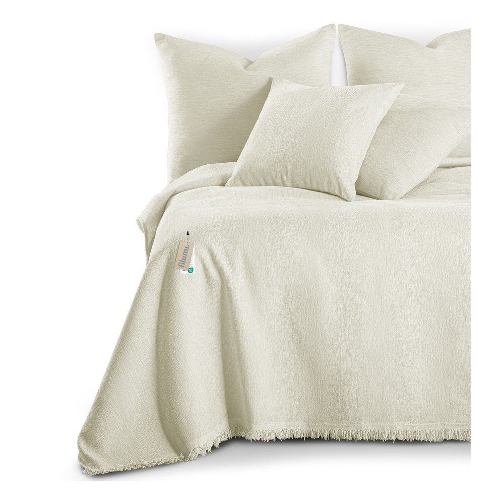 Krémovobiely pléd zo ženilky 220x240 cm Talo – Filumi