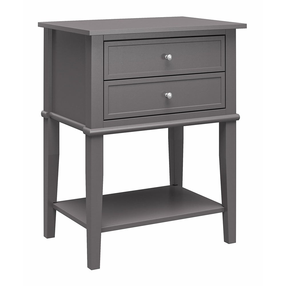 Sivý nočný stolík Franklin – Støraa