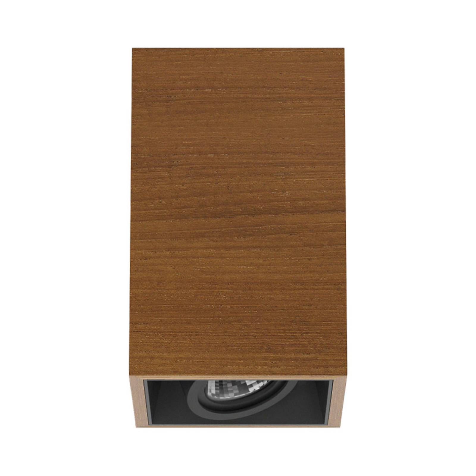 FLOS Compass Box S - stropné svietidlo vo farbe teakového dreva