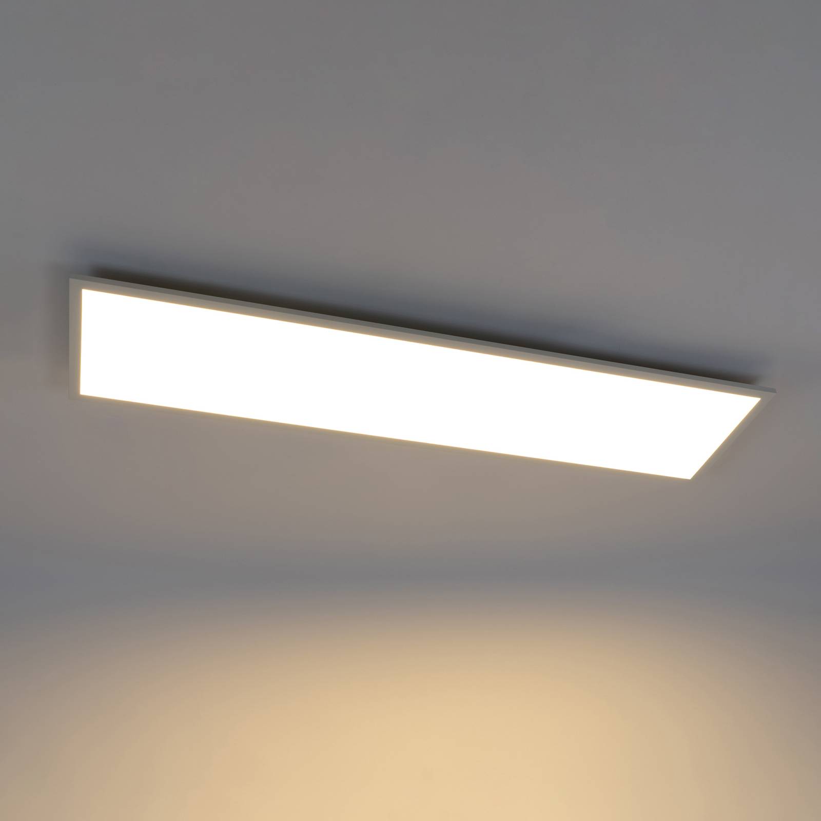 LED panel Lindby Luay, 120 x 30 cm, biely, 3000-6000K