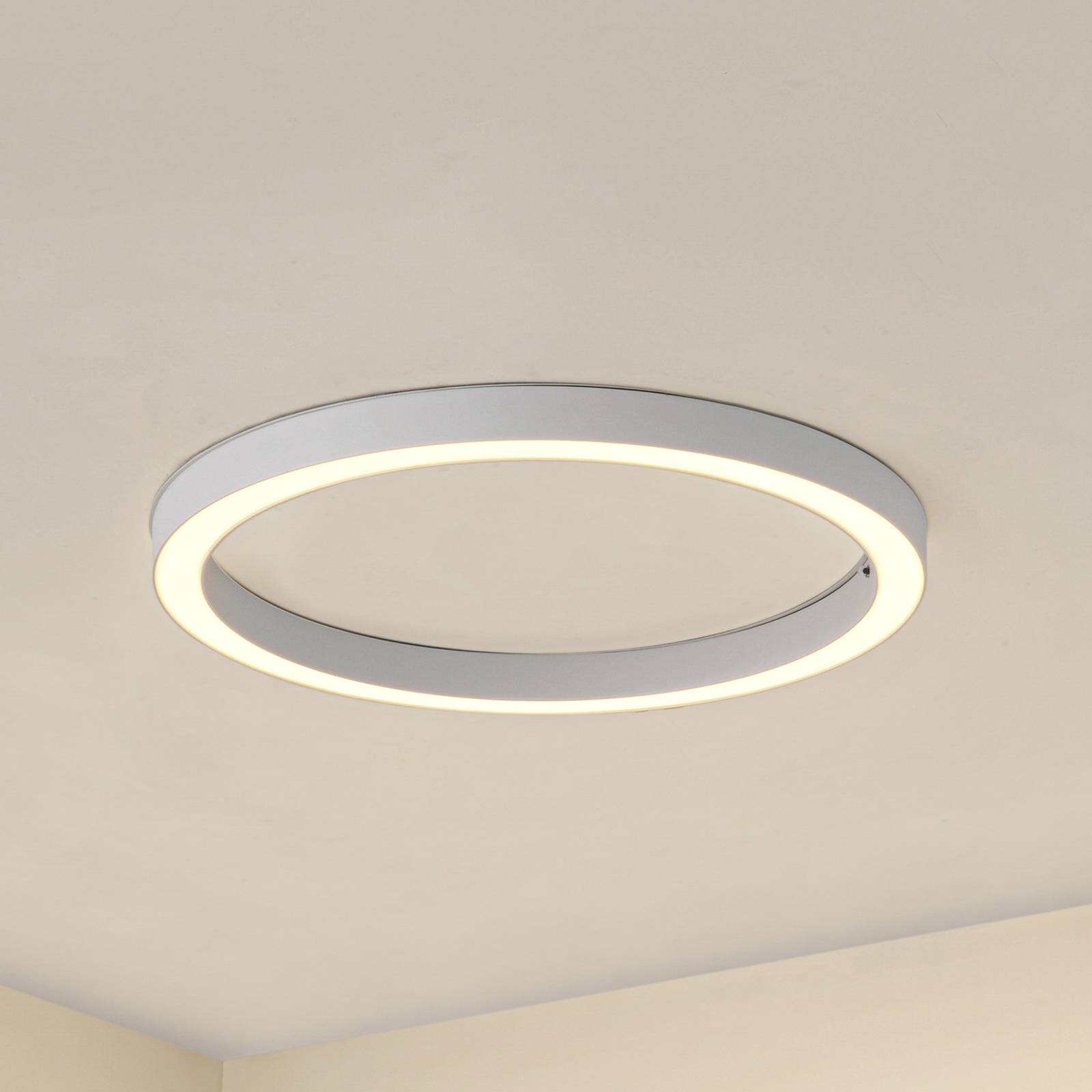 Lucande stropné LED svetlo Neor, biele, Ø 60 cm, CCT, stmievateľné