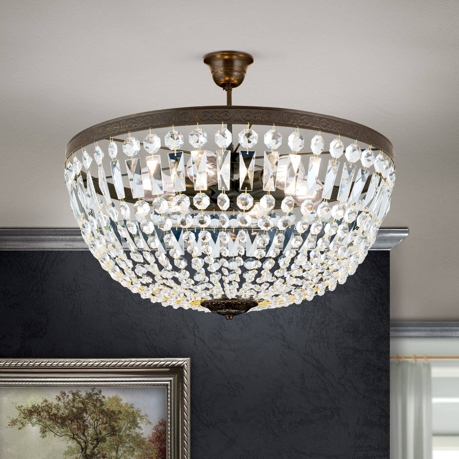 Stropné svietidlo Arila, Ø 60 cm