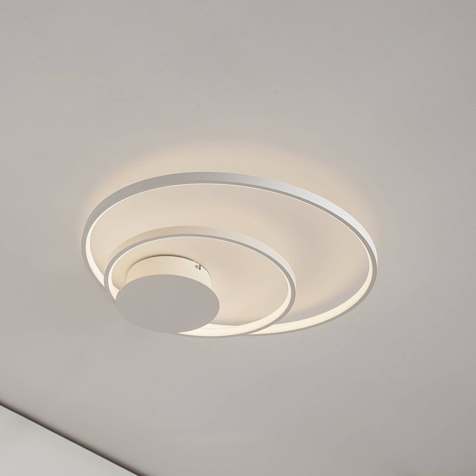 Stropné svietidlo Lindby Nerwin LED, okrúhle, biele