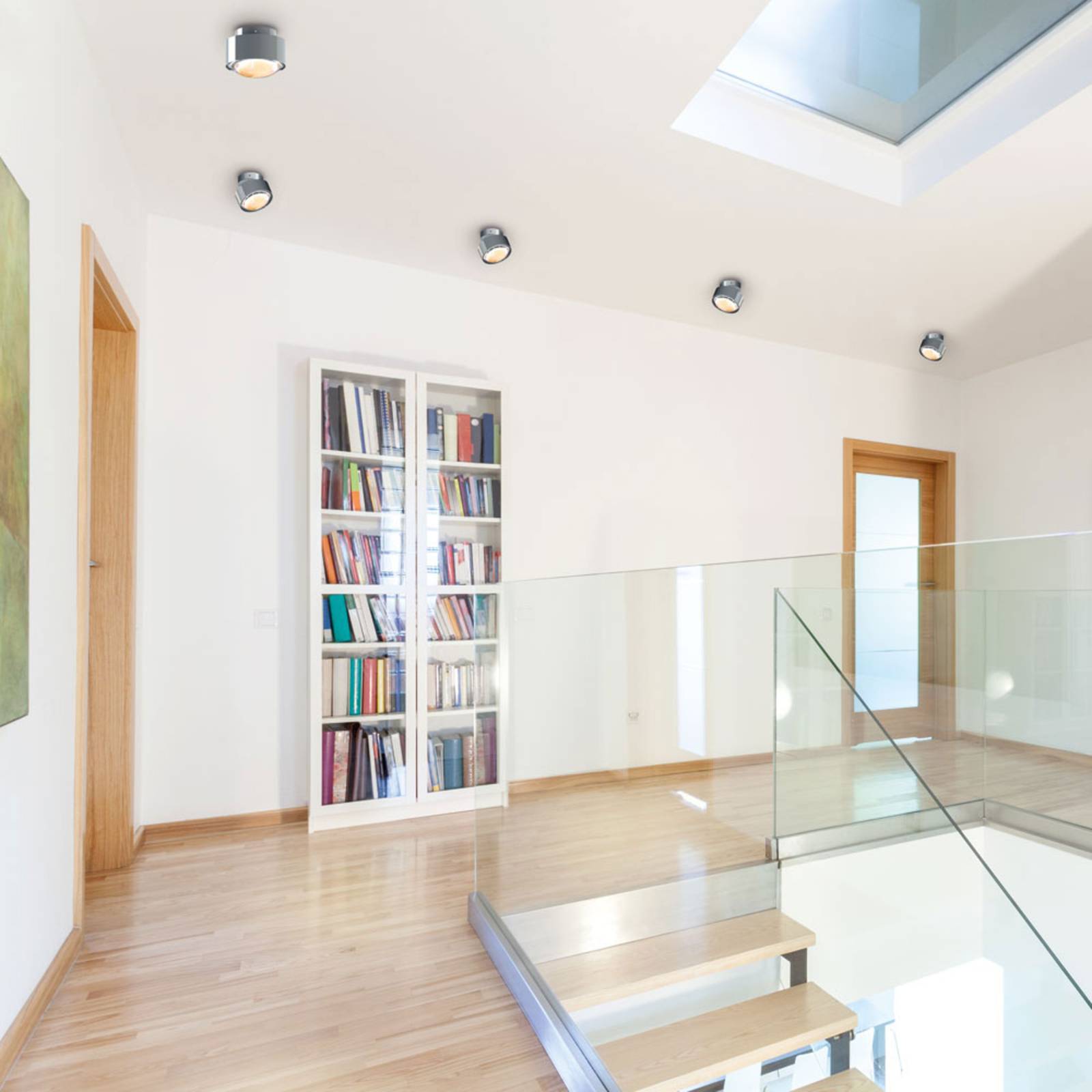 Stropné svietidlo Puk Maxx Move, chróm, G9