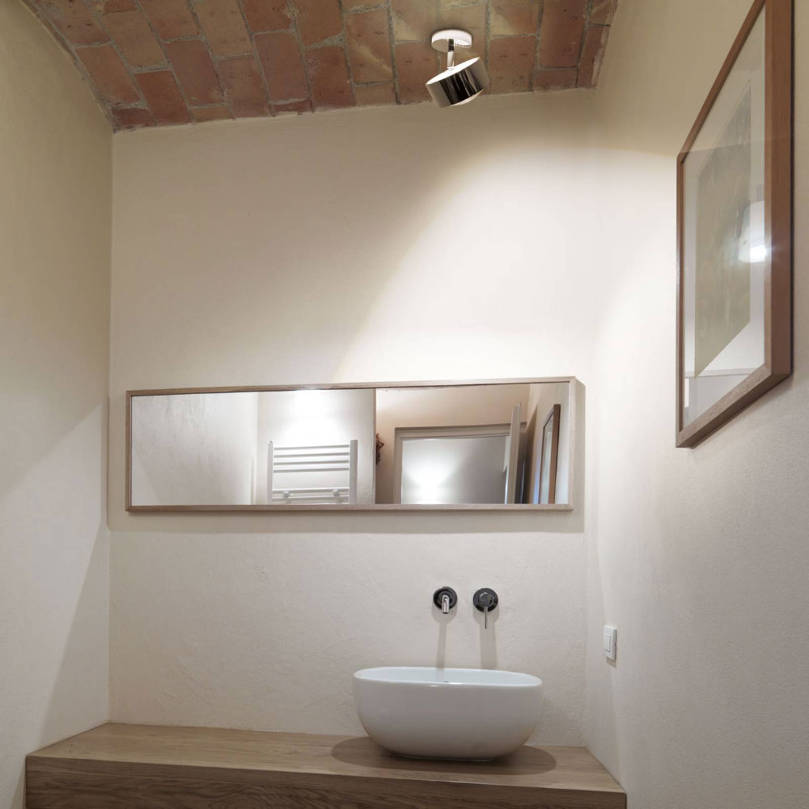 Stropné svietidlo Puk Maxx Turn, chróm