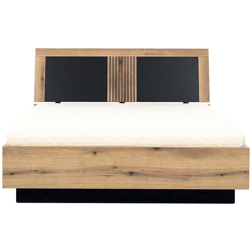 Posteľ Aris As14/140 S nádobou Dub/čierna