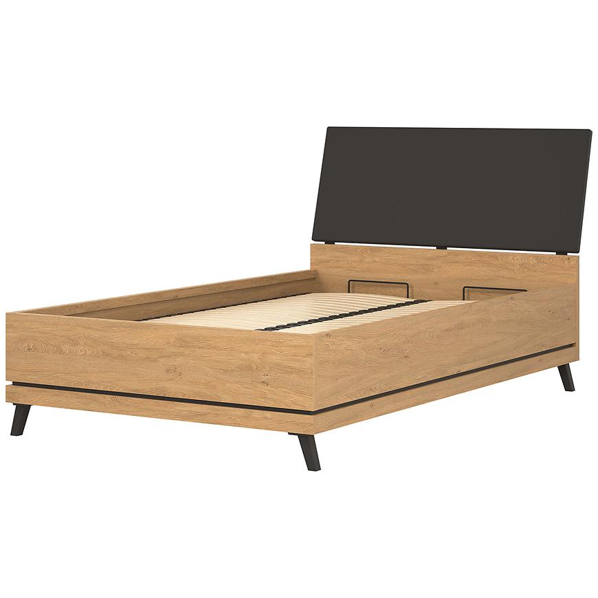 Posteľ Ate At15/120 S nádobou Dub/čierna