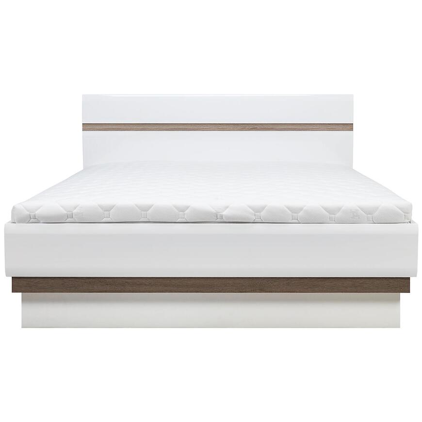 Posteľ Lionel Li12/140 S.P. Dub Sonoma/biela s úložným priestorom