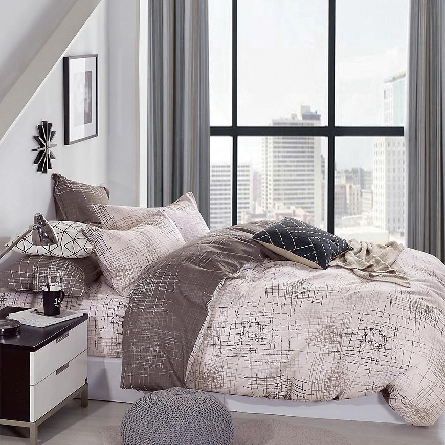 Posteľná bielizeň bavlnený satén ALBS-01342B 200x220 Lasher