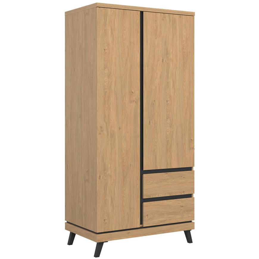 Skriňa Ate At11 Dub/Čierna