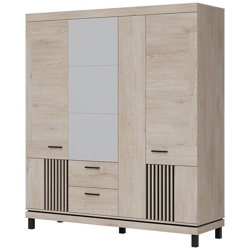 Skriňa Mati Mi16 Dub Cremona/čierna