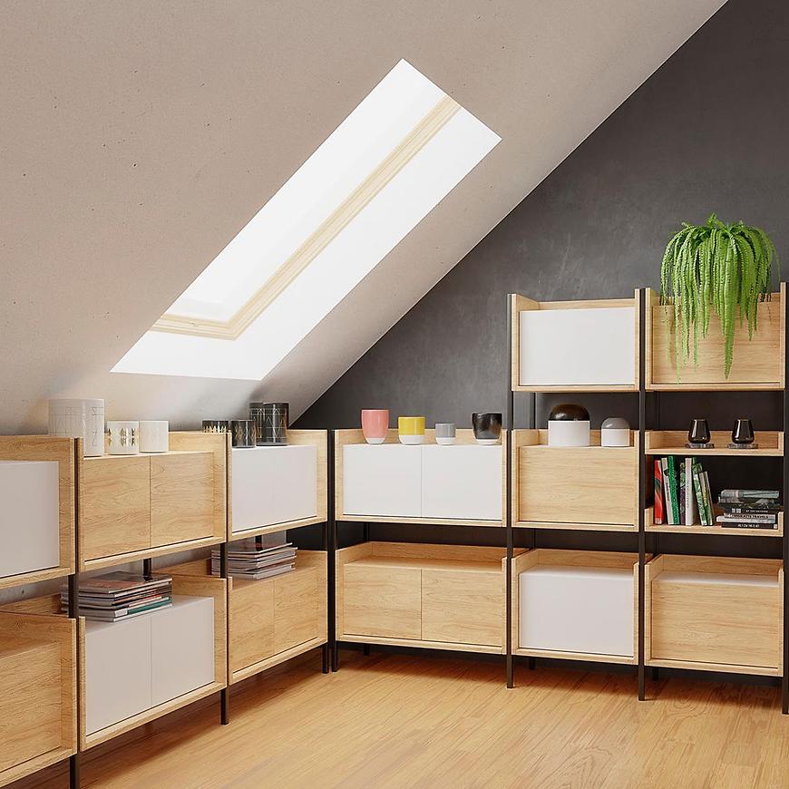 Skriňa  Mobius 2d hikora/alpská biela