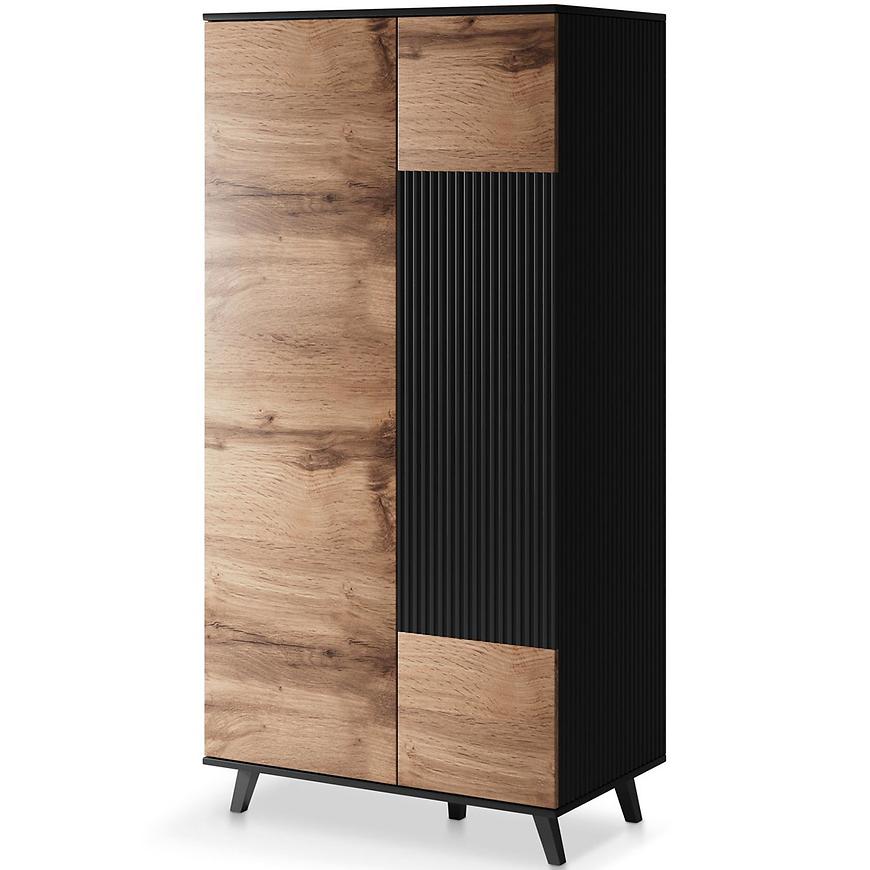 Skriňa Random S-1 wotan/čierna