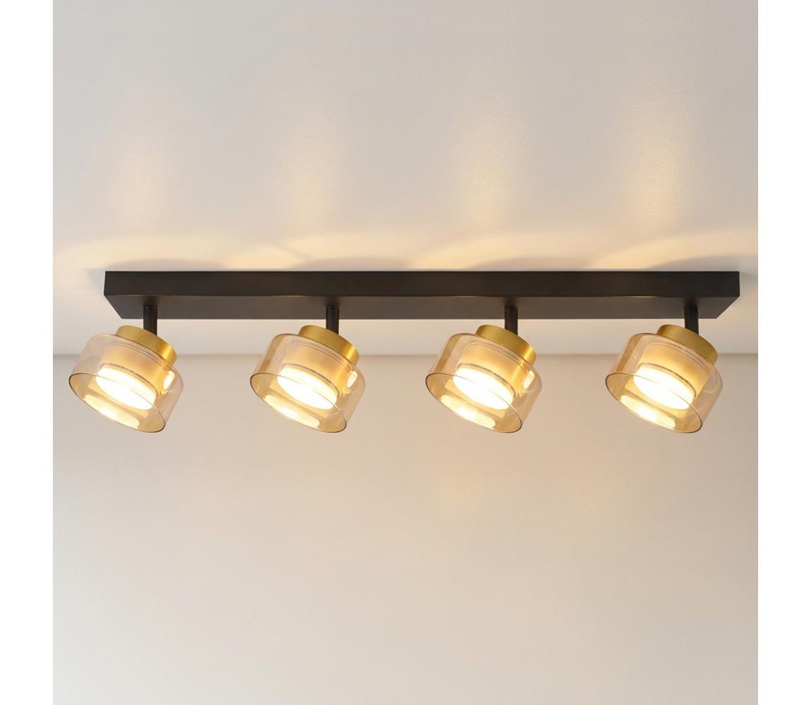 Brilagi Bodové svietidlo AURA LUX 4xGX53/30W/230V čierna/zlatá WO-OEM-CF-09-GLD