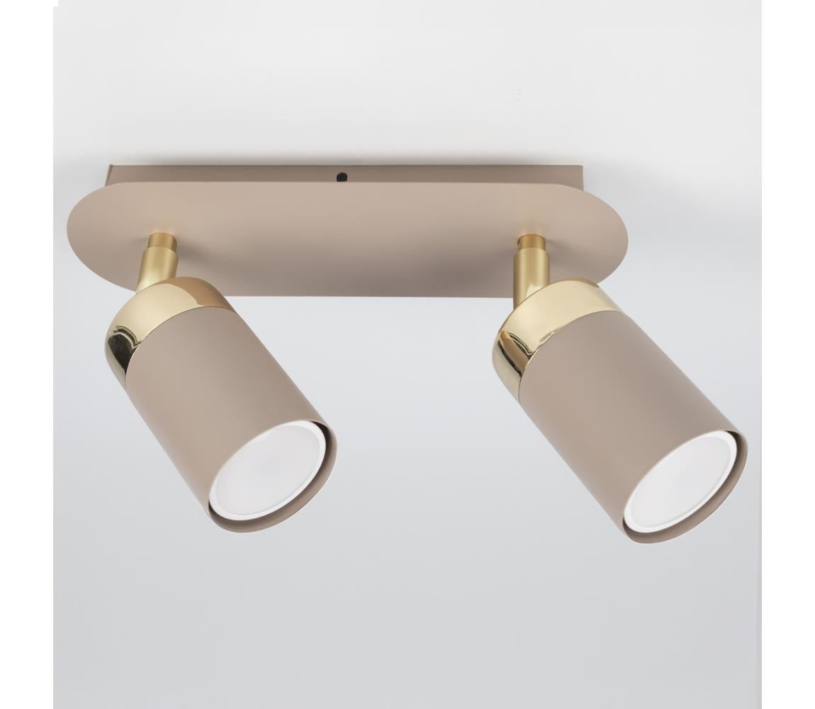Brilagi Bodové svietidlo POKER 2xGU10/25W/230V béžová