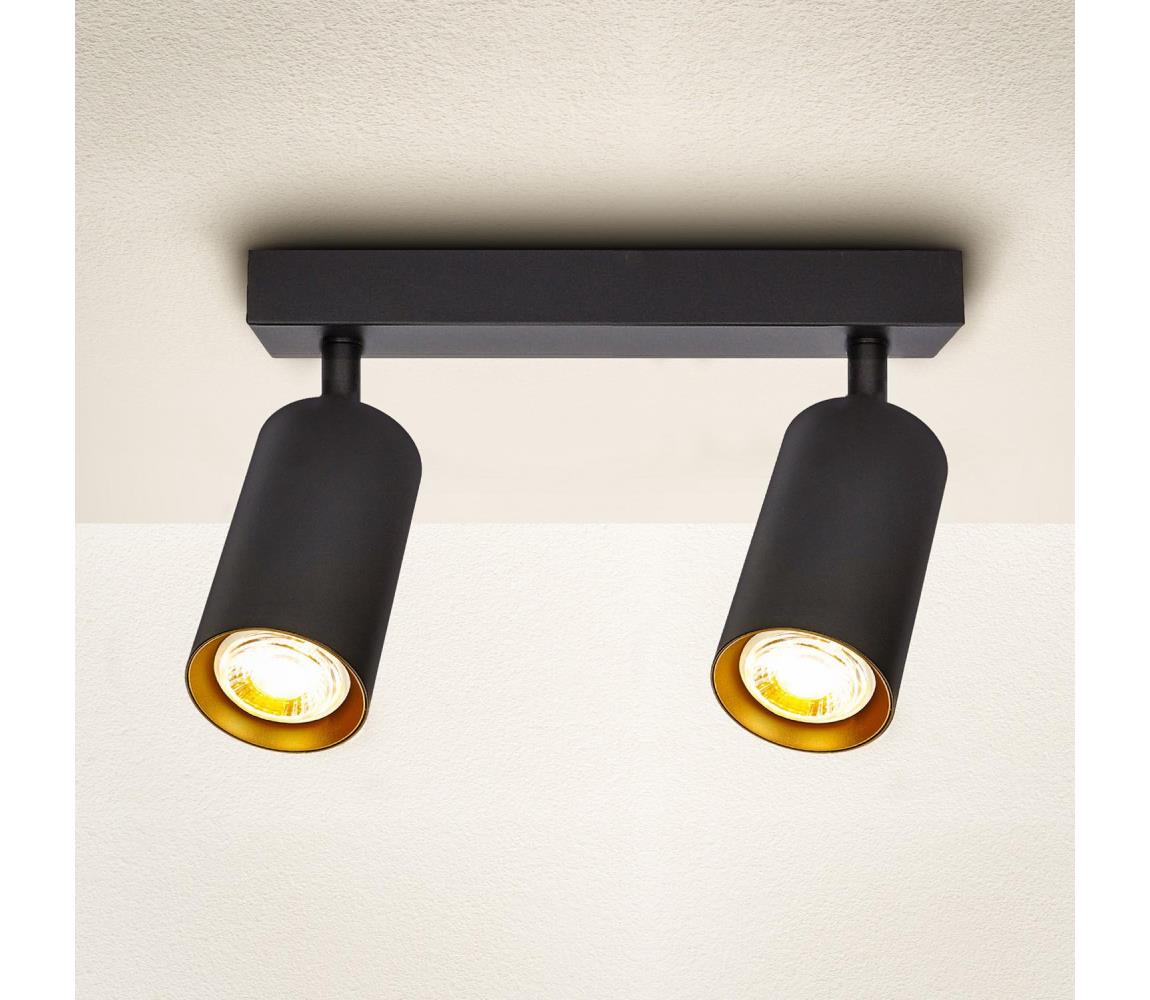 Brilagi Bodové svietidlo SELE 2xGU10/30W/230V čierna/zlatá