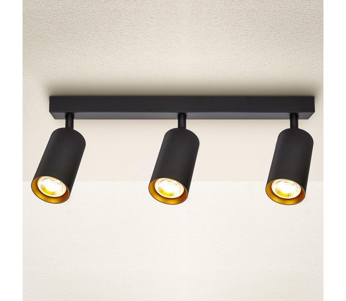 Brilagi Bodové svietidlo SELE 3xGU10/30W/230V čierna/zlatá