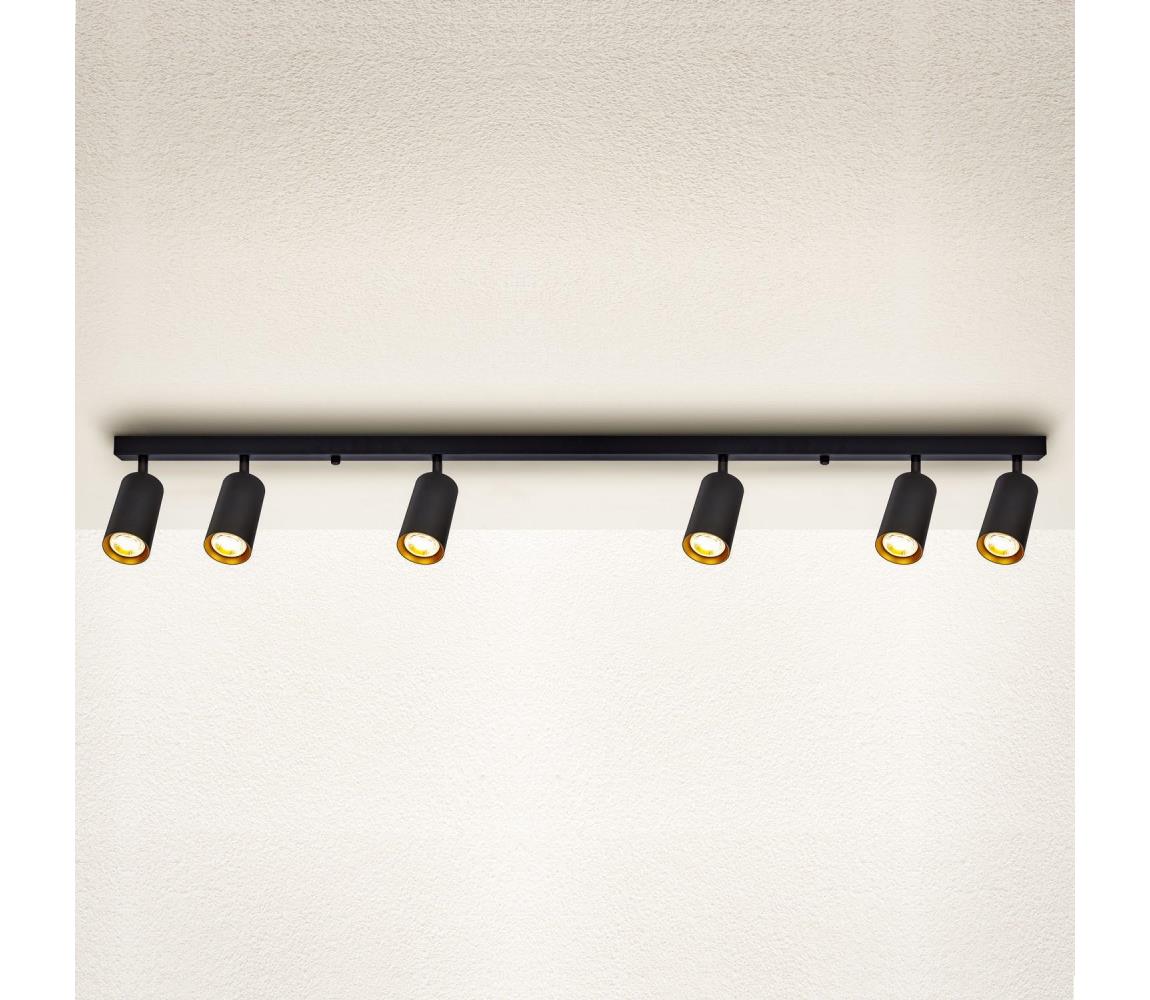 Brilagi Bodové svietidlo SELE 6xGU10/30W/230V čierna/zlatá