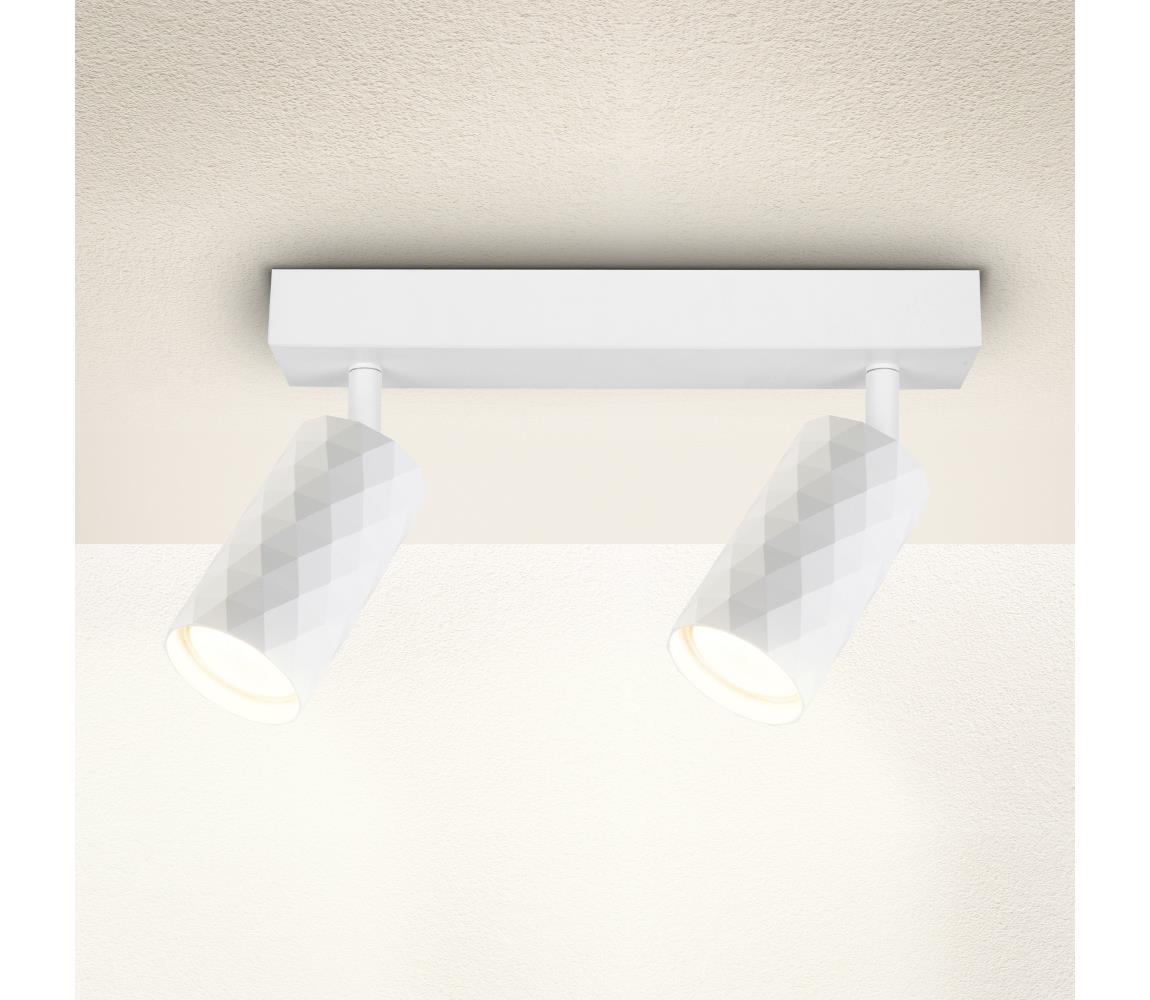 Brilagi Bodové svietidlo SELE DIAMANT 2xGU10/30W/230V biela WO-DIA2-WHT