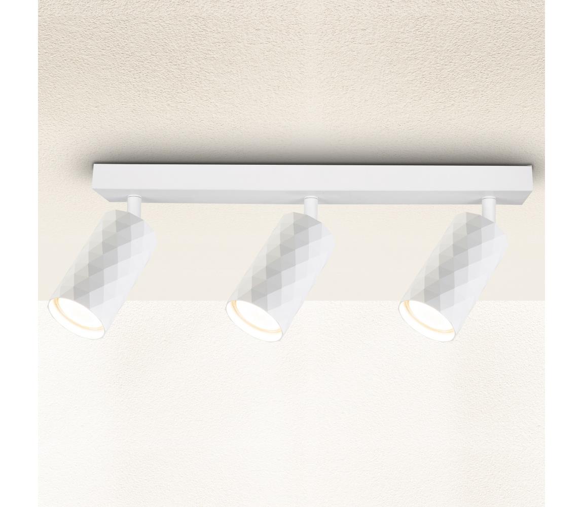 Brilagi Bodové svietidlo SELE DIAMANT 3xGU10/30W/230V biela WO-DIA3-WHT