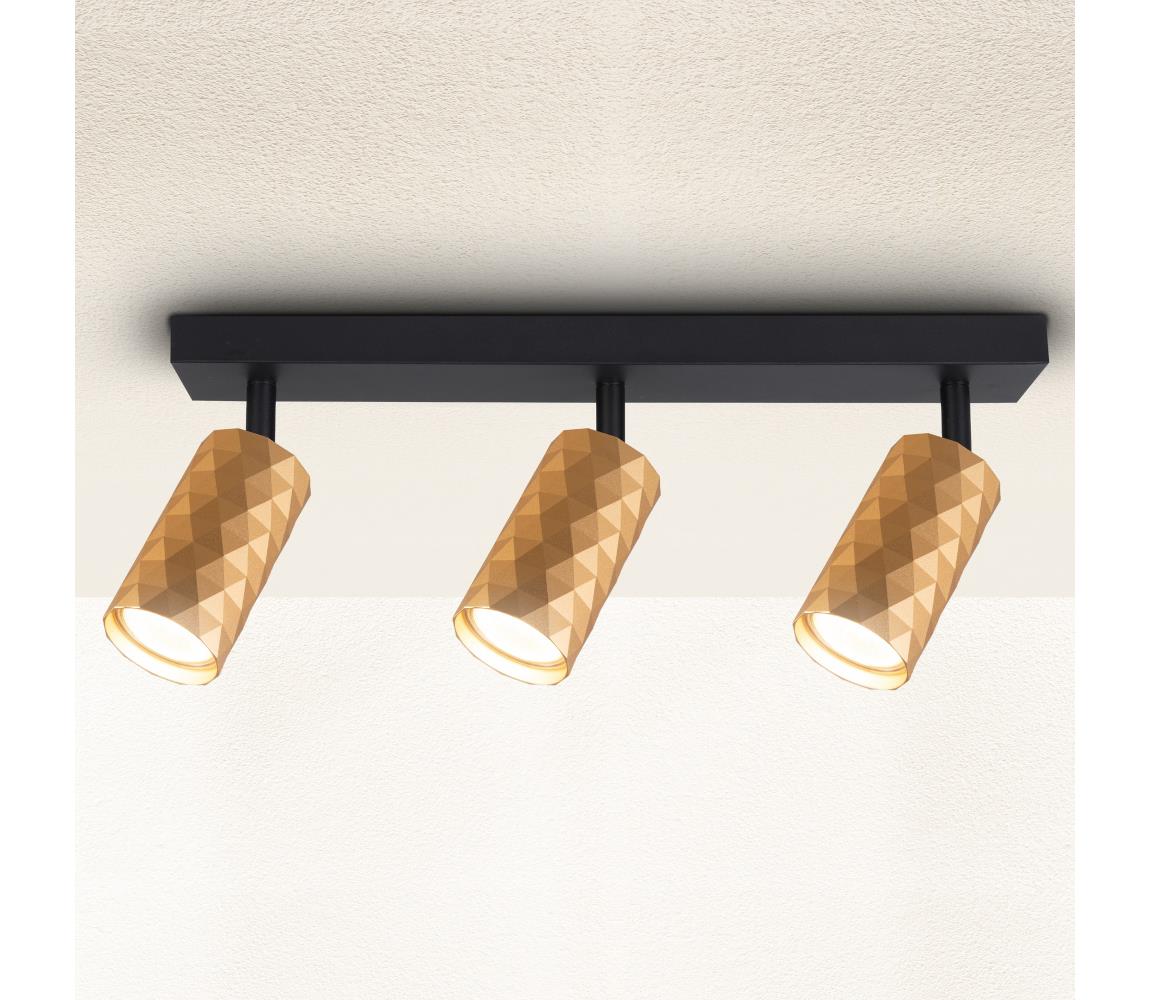 Brilagi Bodové svietidlo SELE DIAMANT 3xGU10/30W/230V zlaté WO-DIA3-GLD