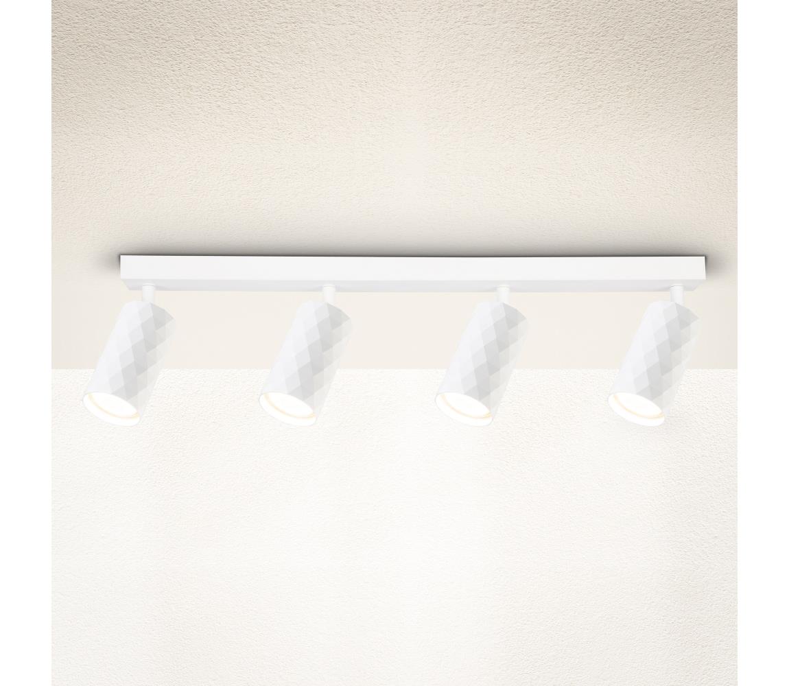Brilagi Bodové svietidlo SELE DIAMANT 4xGU10/30W/230V biela WO-DIA4-WHT