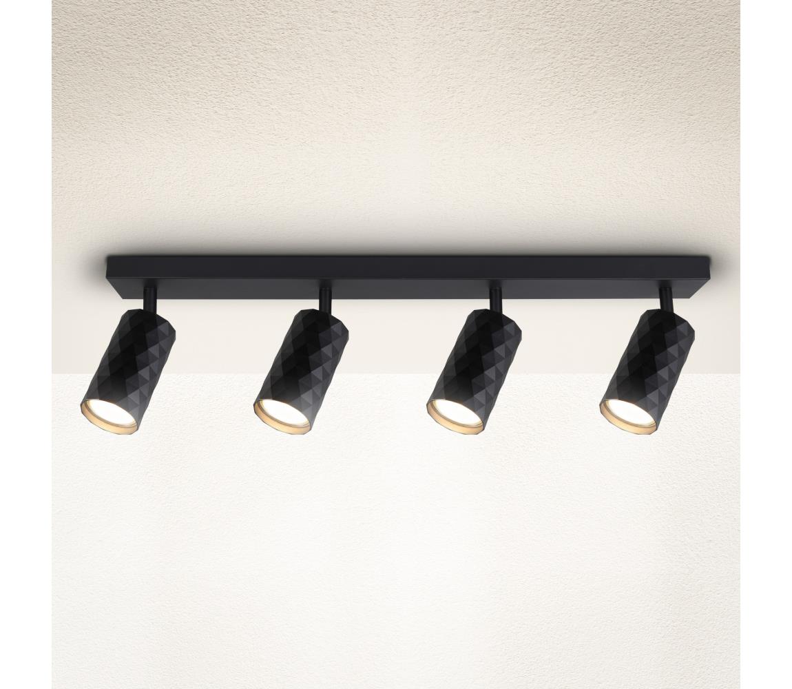 Brilagi Bodové svietidlo SELE DIAMANT 4xGU10/30W/230V čierna WO-DIA4-BLK