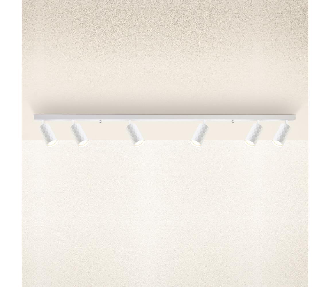Brilagi Bodové svietidlo SELE DIAMANT 6xGU10/30W/230V biele WO-DIA6-WHT