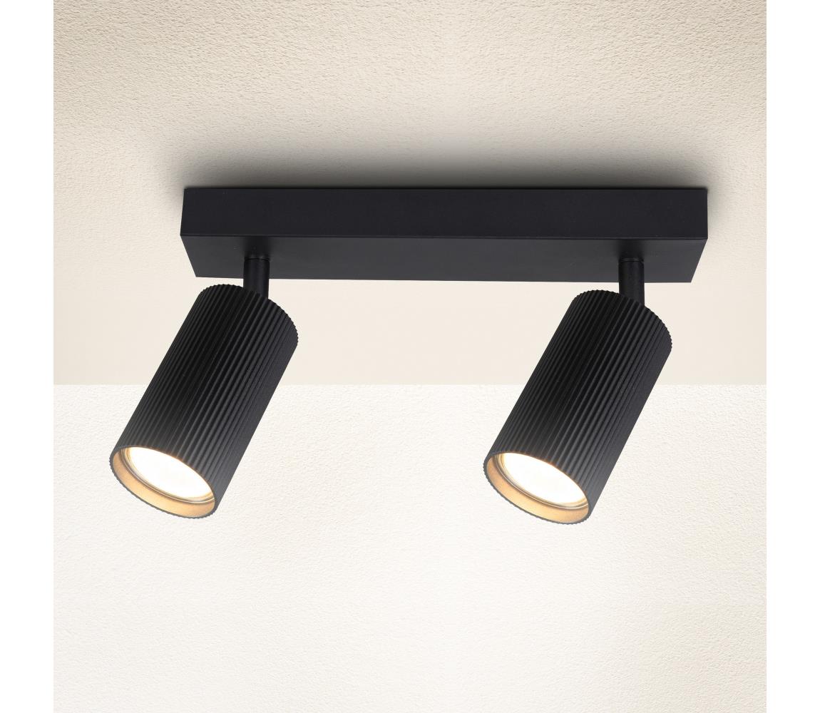 Brilagi Bodové svietidlo SELE MODERN 2xGU10/30W/230V čierna WO-MOD2-BLK