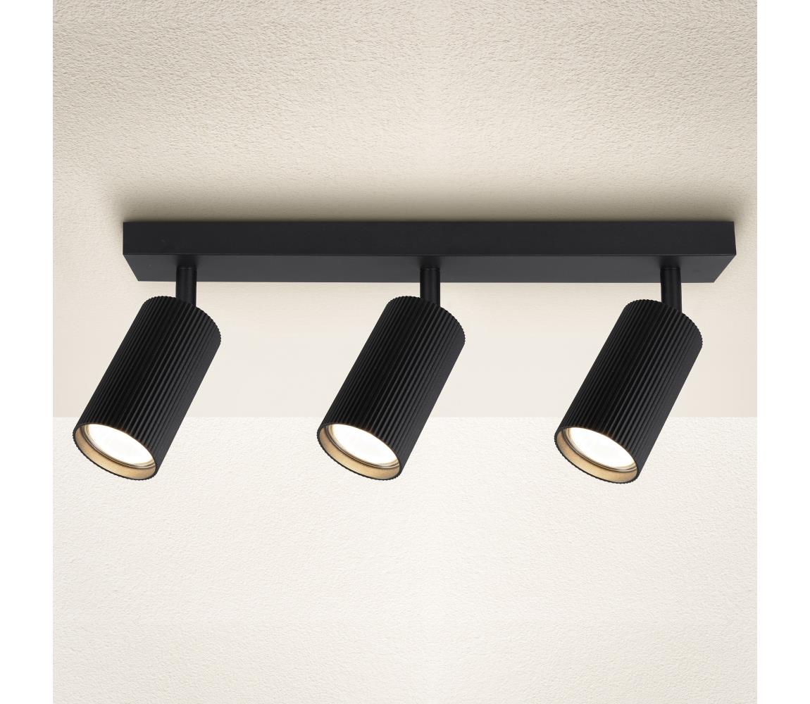Brilagi Bodové svietidlo SELE MODERN 3xGU10/30W/230V čierne WO-MOD3-BLK