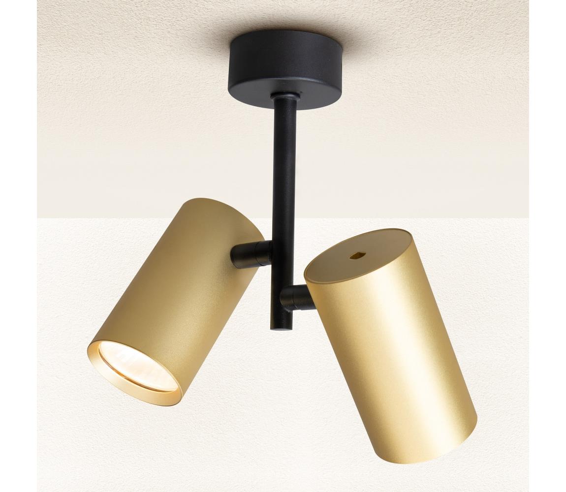 Brilagi Bodové svietidlo SELE VERTICAL 2xGU10/30W/230V čierna/zlatá