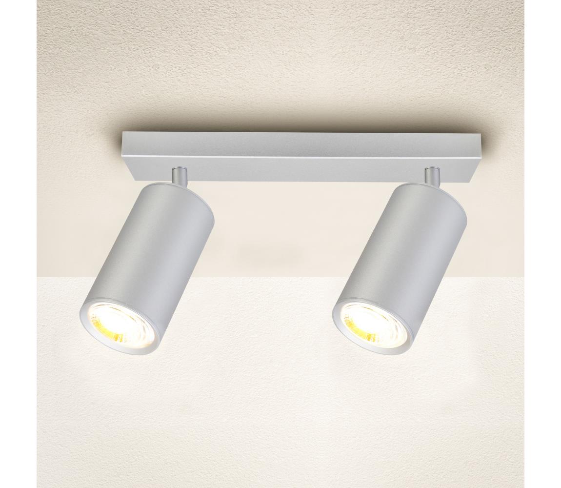 Brilagi Kúpeľňové bodové svietidlo SELE 2xGU10/30W/230V IP44 strieborná