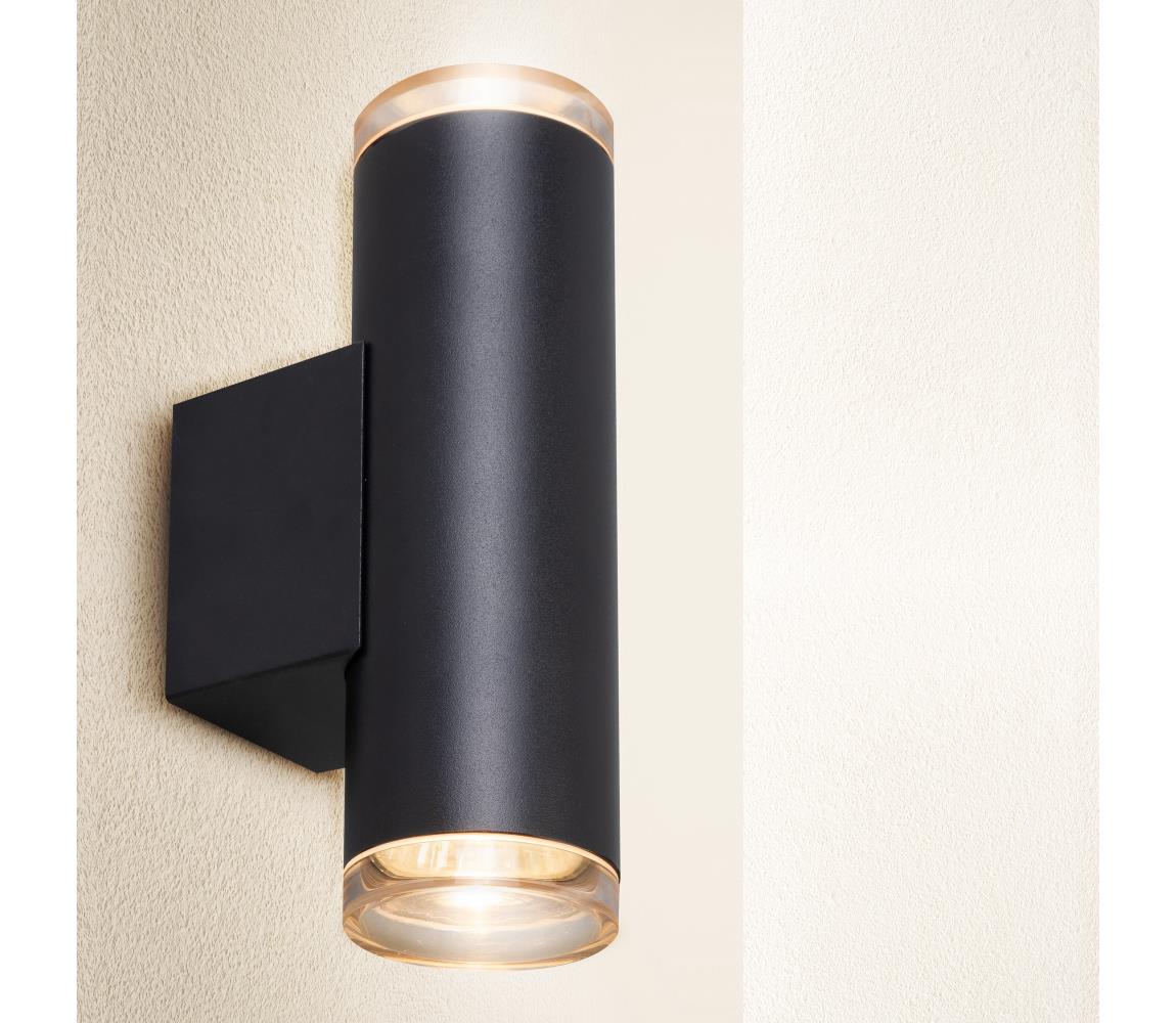 Brilagi Kúpeľňové bodové svietidlo SELE AQUA 4xGU10/30W/230V IP44 čierna WO-T9-B-OEM