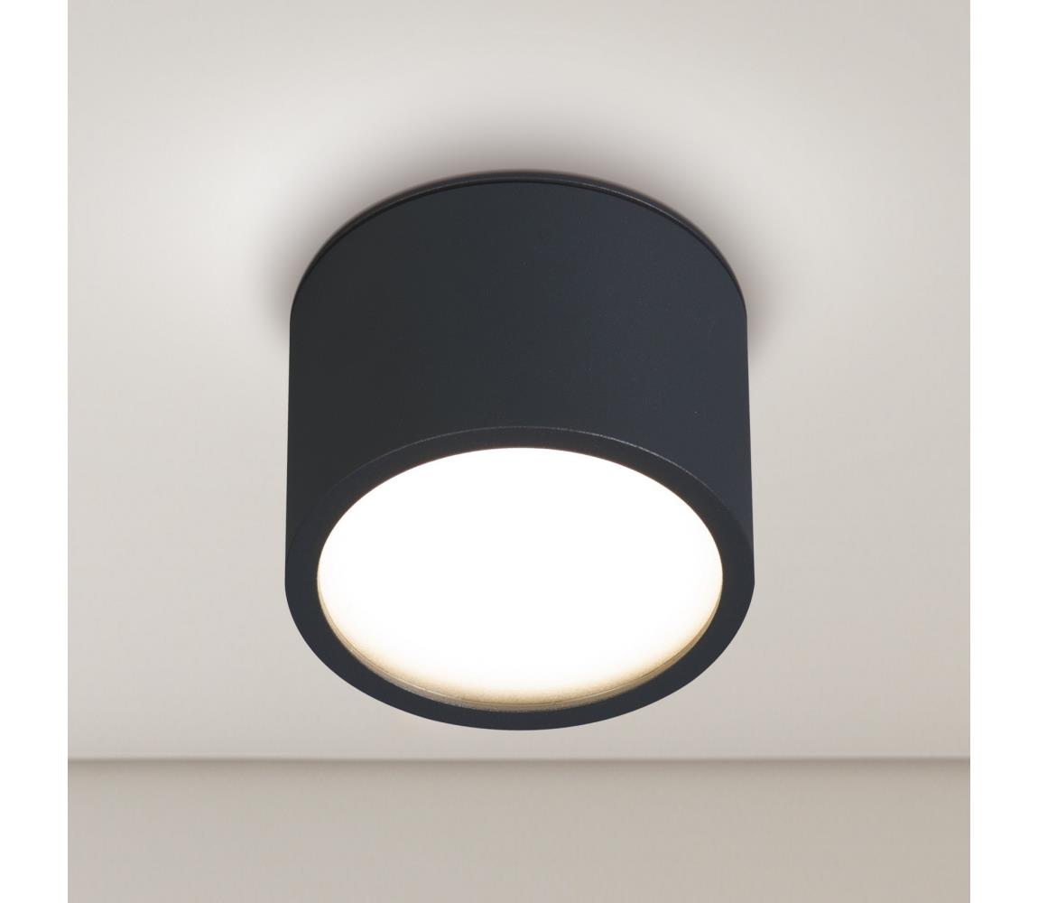 Brilagi Kúpeľňové bodové svietidlo SMOOTH 1xGX53/15W/230V čierne IP65 WO-GX-03-BLK-OEM