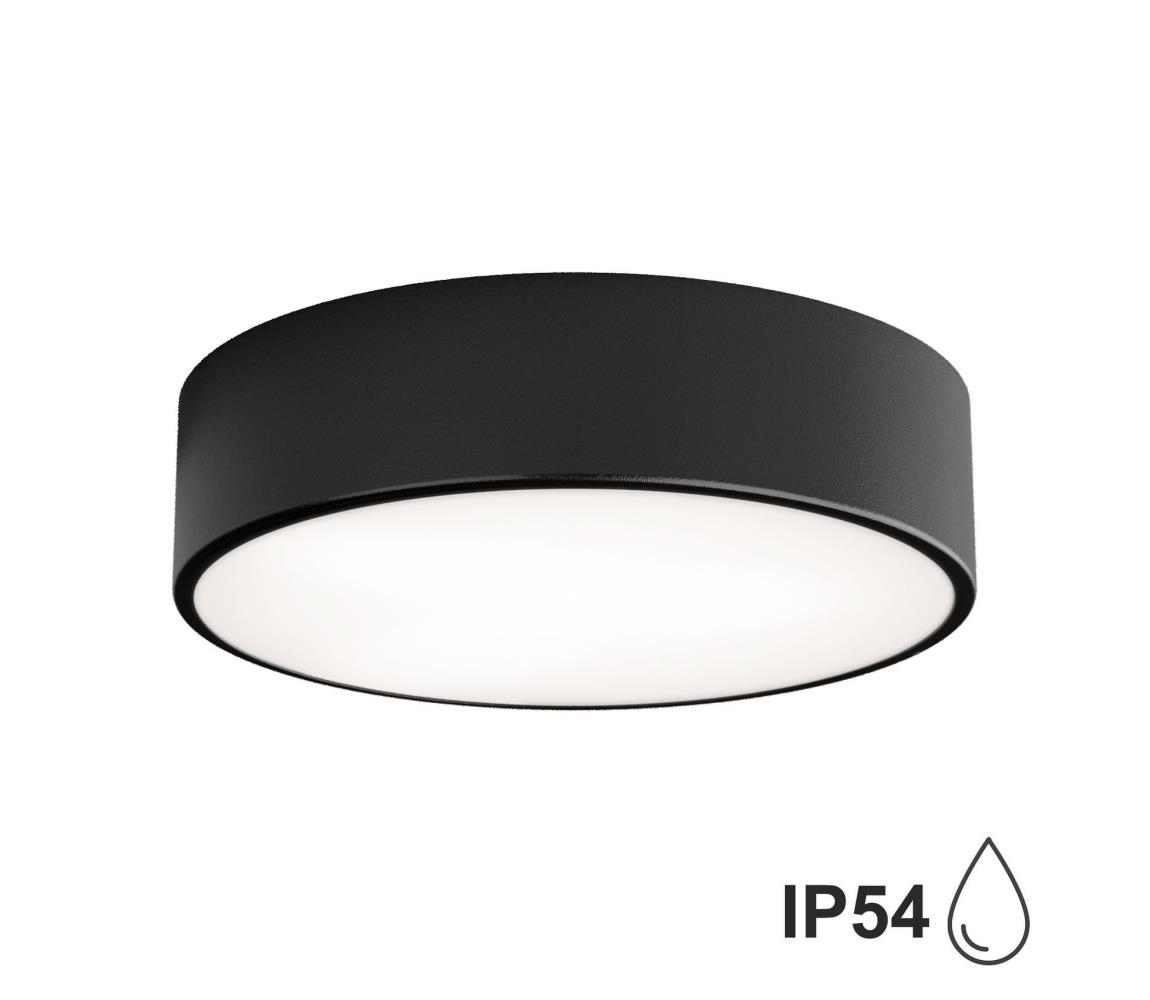 Brilagi Kúpeľňové stropné svietidlo CLARE 2xE27/24W/230V pr. 30 cm čierna IP54