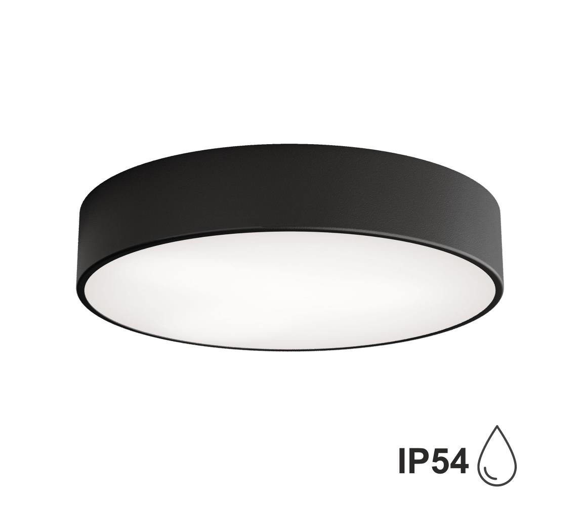 Brilagi Kúpeľňové stropné svietidlo CLARE 3xE27/24W/230V pr. 40 cm čierna IP54